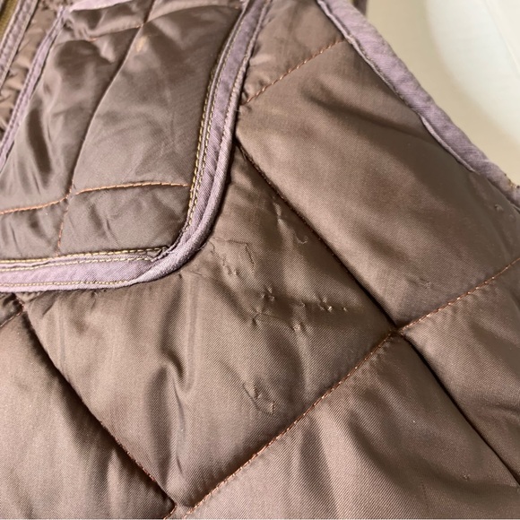 Vintage Gorpcore Vest Red Head Brown Quilted Shooting Vest SMALL Hunting Retro - Picture 9 of 12